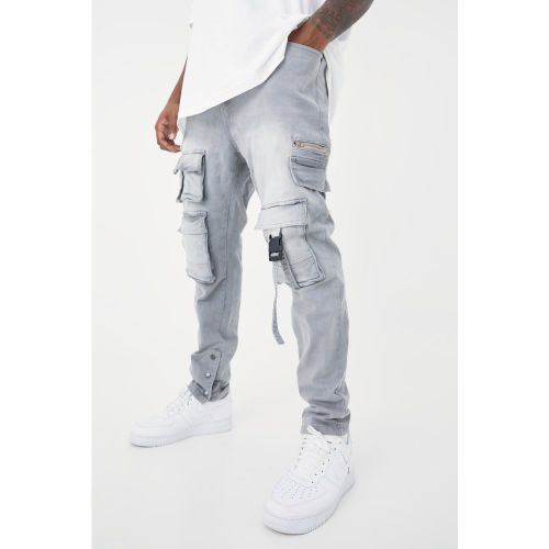 Grande taille - Jean cargo à poches multiples homme - 38 - Boohooman - Modalova