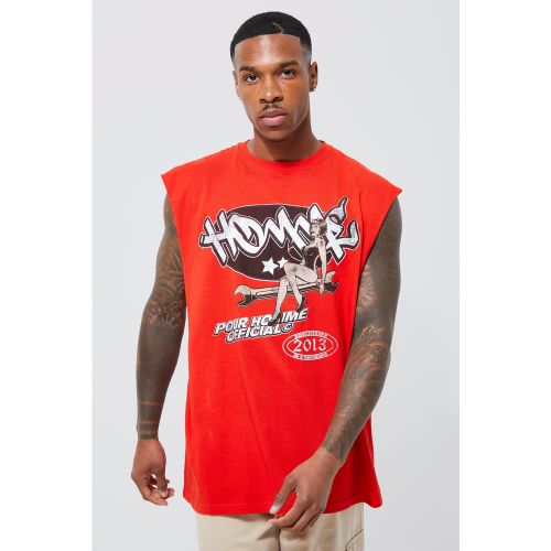Débardeur oversize imprimé - M - Boohooman - Modalova