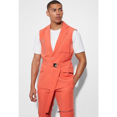 Veste de costume sans manches - 34 - Boohooman - Modalova