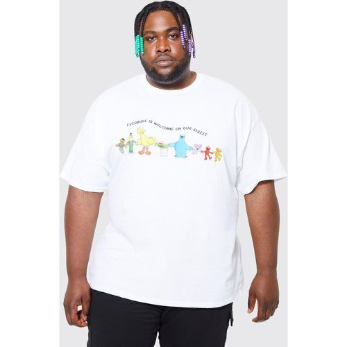 Grande taille - T-shirt imprimé Sesame Street - - XXXL - Boohooman - Modalova