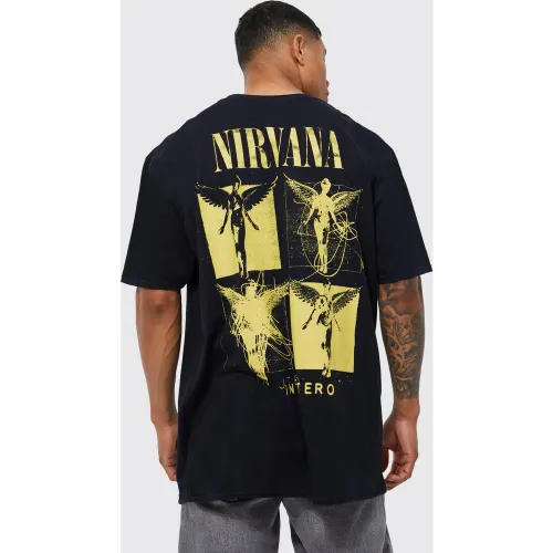 T-shirt oversize officiel Nirvana - S - Boohooman - Modalova