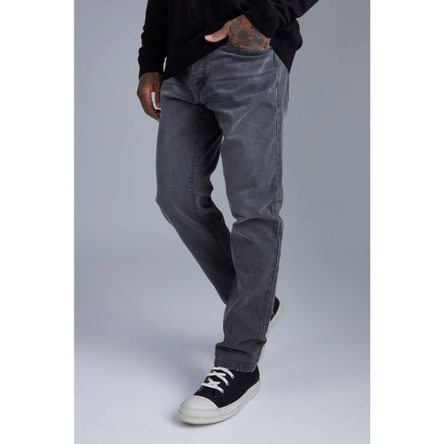 Jean droit homme - gris - 28R, gris - Boohooman - Modalova