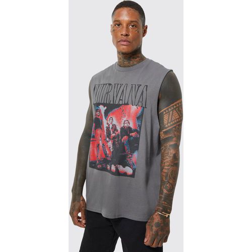 T-shirt sans manches oversize Nirvana - XS - Boohooman - Modalova