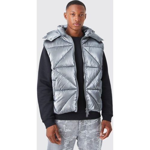 Doudoune sans manches effet métallisé - L - Boohooman - Modalova
