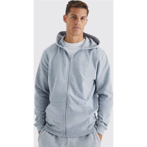 Tall - Sweat à capuche zippé - L - Boohooman - Modalova