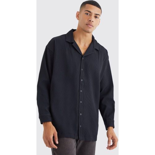 Chemise oversize plissée à manches longues - L - Boohooman - Modalova