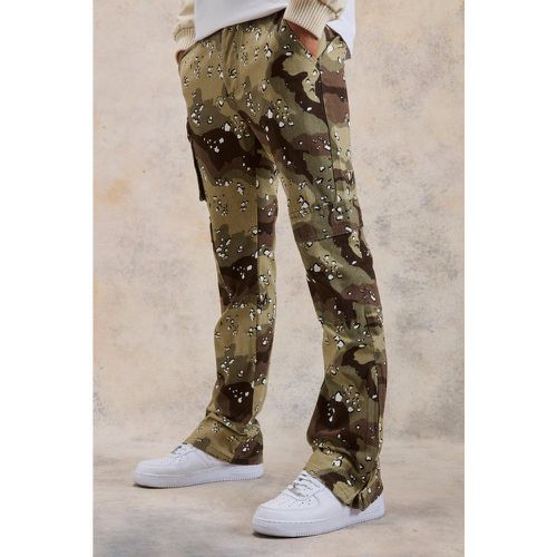 Pantalon cargo slim imprimé camouflage - 28 - Boohooman - Modalova