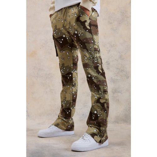 Pantalon cargo slim imprimé camouflage - 32 - Boohooman - Modalova