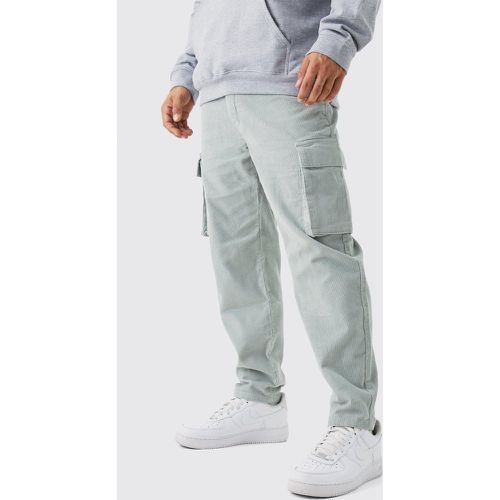 Pantalon cargo côtelé - 32 - Boohooman - Modalova