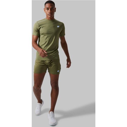 Ensemble de sport à surpiqûres avec short - M - Boohooman - Modalova