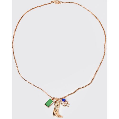 Collier à pendentif santiag - ONE SIZE - Boohooman - Modalova