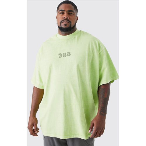 Grande taille - T-shirt oversize délavé - - XXXL - Boohooman - Modalova