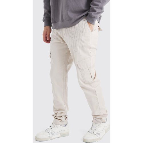 Tall - Pantalon cargo slim imprimé - 36 - Boohooman - Modalova