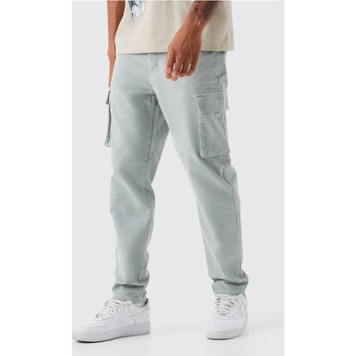 Tall - Pantalon cargo côtelé - 30 - Boohooman - Modalova