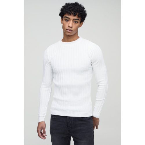 Pull moulant côtelé à manches longues - XL - Boohooman - Modalova