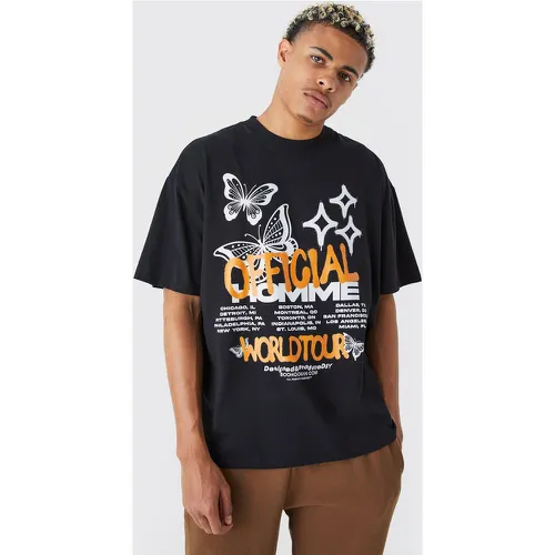 Tall - T-shirt oversize imprimé graffiti - Official - Boohooman - Modalova