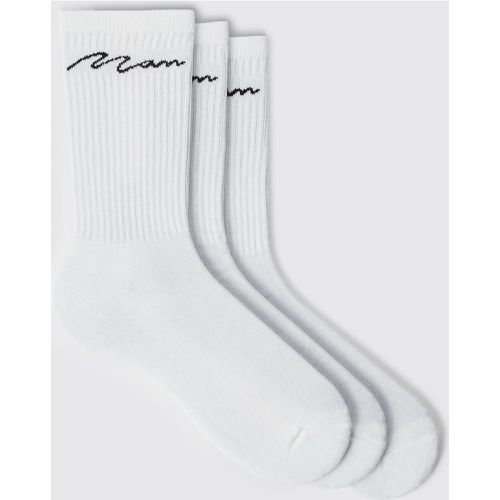 Lot de 3 paires de chaussettes - MAN - ONE SIZE - Boohooman - Modalova