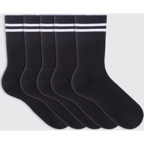 Lot de 5 paires de chaussettes rayées - ONE SIZE - Boohooman - Modalova