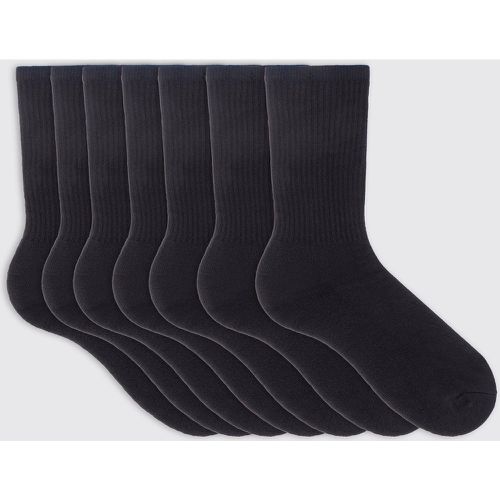 Lot de 7 paires de chaussettes unies - ONE SIZE - Boohooman - Modalova