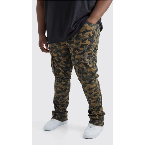 Grande taille - Pantalon cargo skinny à imprimé camouflage - 38 - Boohooman - Modalova