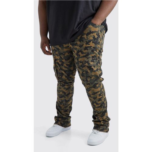 Grande taille - Pantalon cargo skinny à imprimé camouflage - 40 - Boohooman - Modalova