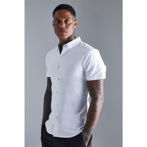 Chemise moulante à manches courtes - S - Boohooman - Modalova