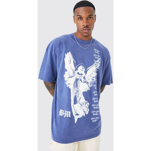 T-shirt oversize imprimé Renaissance - L - Boohooman - Modalova