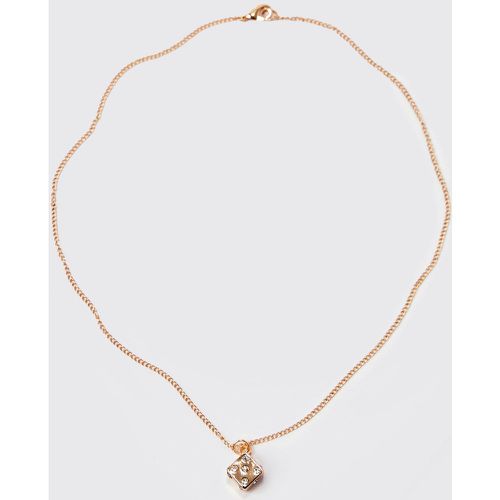 Collier à pendentif dé - ONE SIZE - Boohooman - Modalova