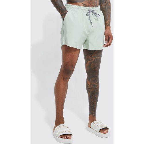 Short de bain cordon uni - L - Boohooman - Modalova