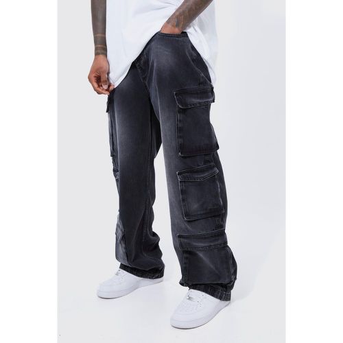 Jean cargo baggy à poches multiples homme - 28R - Boohooman - Modalova