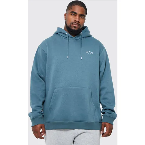 Grande taille - Sweat à capuche zippé brodé - MAN homme - XXL - Boohooman - Modalova