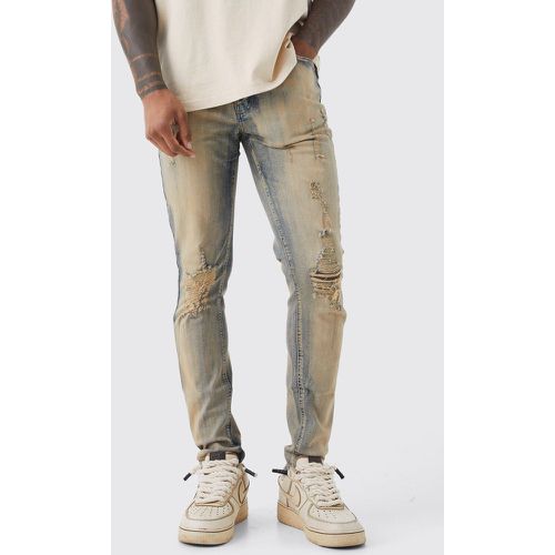 Jean skinny délavé - 32R - Boohooman - Modalova