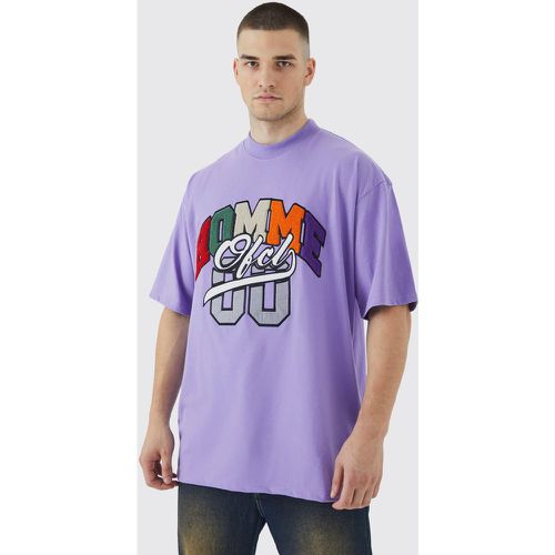 Tall - T-shirt oversize délavé universitaire - Boohooman - Modalova