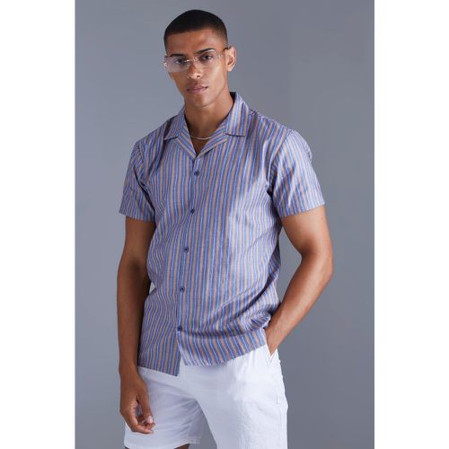 Chemise à rayures et manches courtes - S - Boohooman - Modalova