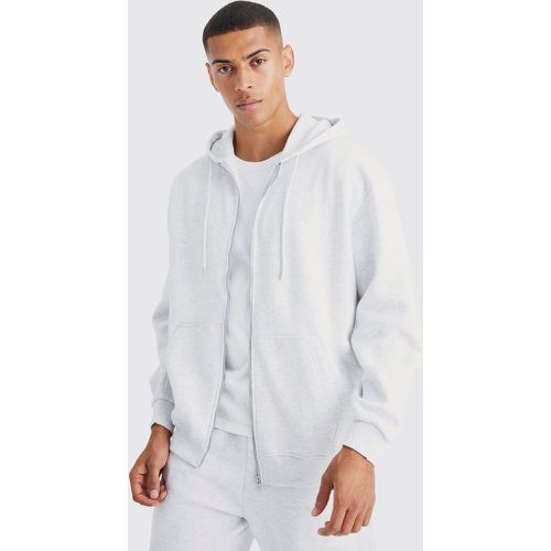 Sweat à capuche oversize zippé homme - L - Boohooman - Modalova