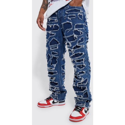 Jean large déchiré - 28R - Boohooman - Modalova