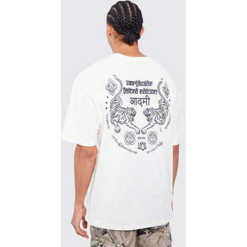 Tall - T-shirt oversize imprimé tigre - Boohooman - Modalova