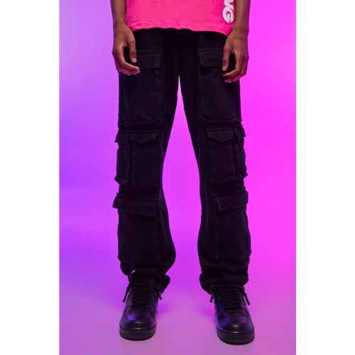 Jean cargo à poches multiples homme - 28 - Boohooman - Modalova