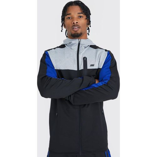 Sweat à capuche de sport zippé - MAN Active homme - S - Boohooman - Modalova