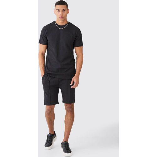 Ensemble cintré avec t-shirt et short - M - Boohooman - Modalova