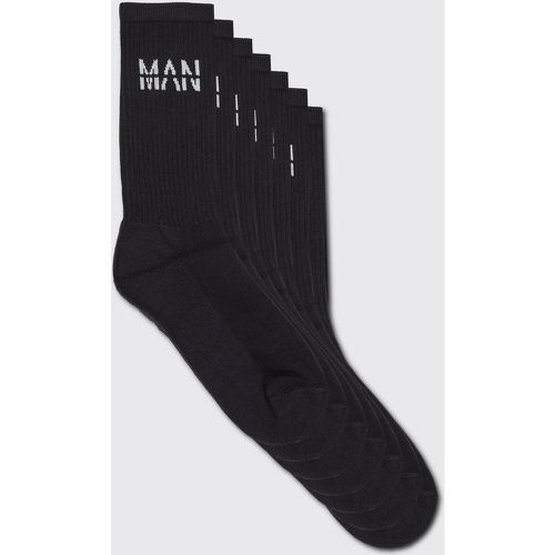 Lot de 7 paires de chaussettes de sport - MAN - Boohooman - Modalova