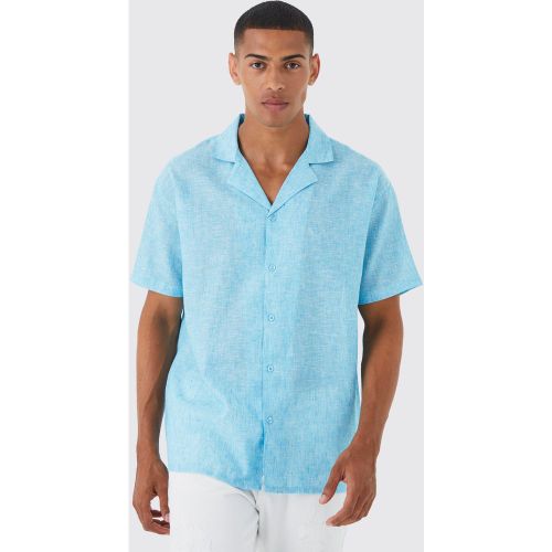 Chemise oversize en lin - S - Boohooman - Modalova