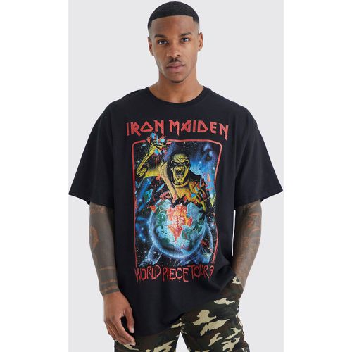 T-shirt oversize imprimé Iron Maiden - Boohooman - Modalova