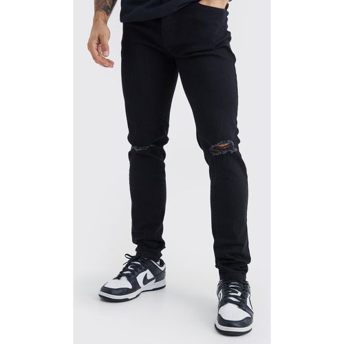 Jean skinny déchiré aux genoux - 28R - Boohooman - Modalova