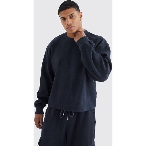 Sweat oversize côtelé - M - Boohooman - Modalova