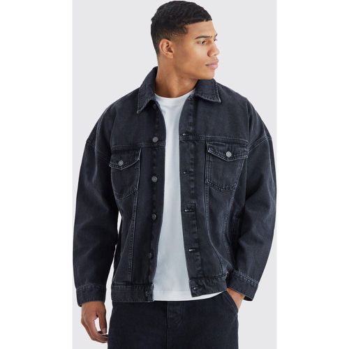 Veste en jean oversize - S - Boohooman - Modalova