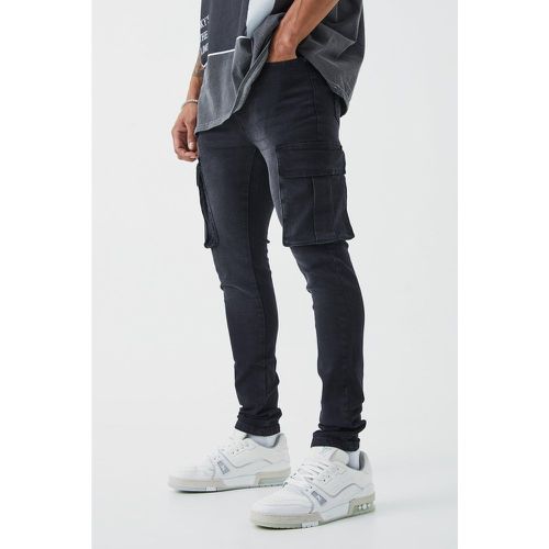 Jean cargo skinny homme - 28R - Boohooman - Modalova