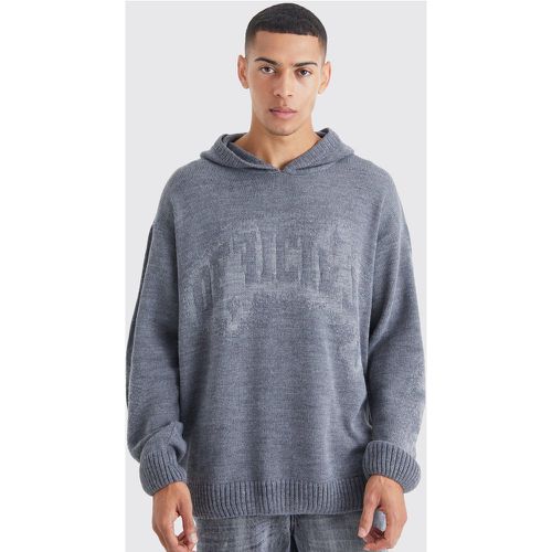 Pull oversize en maille jacquard - L - Boohooman - Modalova