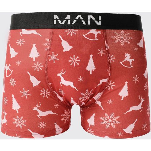 Boxer à imprimé Noël - L - Boohooman - Modalova