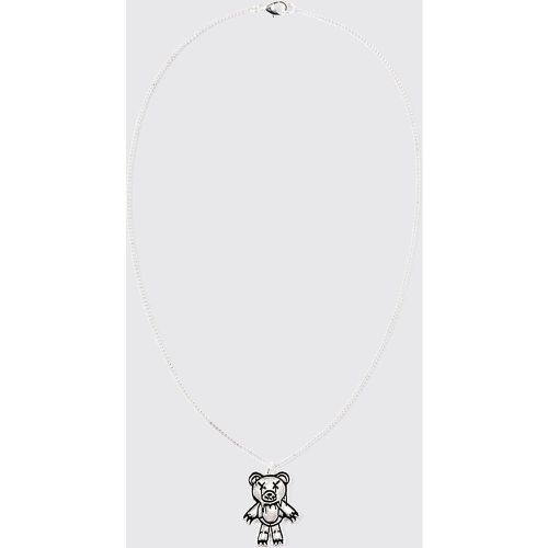 Collier à pendentif ours - ONE SIZE - Boohooman - Modalova